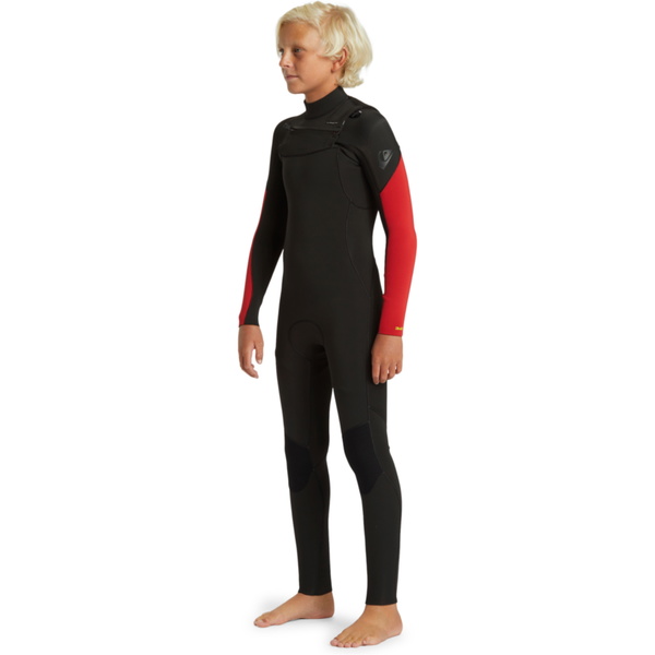 2026 Quiksilver Junior Everyday Sessions 3/2mm Brustreißverschluss Neoprenanzug EQBW103107 - High Risk Red